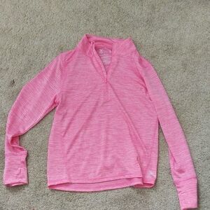 Pink Quarter-Zip Girls 14